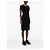 Vestido midi Chanel de lã e seda preto - vista 4