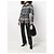 Abrigo Chanel de lana gris azul y negro Multicolor - vista 3