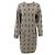 Krizia Kleid aus Wolle Paisley Muster Grau