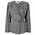Veste en coton à carreaux noir et blanc Emanuel Ungaro