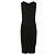 Chanel Ärmelloses Midi Strickkleid aus Wolle Grau