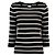 Chanel Gestreifter Kaschmir Pullover Schwarz Rosa Weiß Grau