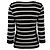 Chanel Gestreifter Kaschmir Pullover Schwarz Rosa Weiß Grau - Ansicht 2