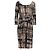Robe midi Max Mara en soie mélange imprimée gris