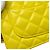 Chanel Pearl Crush Wallet on Chain em pele de cordeiro acolchoada Amarelo - vista 7