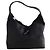 Borsa a tracolla Longchamp Roseau in pelle nera Nero