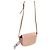 Borsa a tracolla Longchamp in pelle beige - vista 4