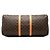 Borsa da viaggio Louis Vuitton Monogram Keepall 55 Marrone - vista 3