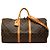 Borsa da viaggio Louis Vuitton Monogram Keepall Bandouliere 55 Marrone