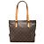 Borsa Tote Cabas Piano Louis Vuitton Monogram Marrone