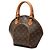 Borsa a mano Louis Vuitton Monogram Ellipse PM Marrone - vista 2