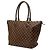 Borsa Tote Louis Vuitton Damier Ebene Saleya MM Marrone - vista 2