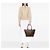 Borsa Tote Louis Vuitton Damier Ebene Saleya MM Marrone - vista 6