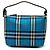 Borsa a mano Burberry Mini House Check Canvas Blu