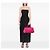 Borsa Tote Satchel Prada Canvas Canapa Logo Rosa - vista 6