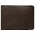 Mala de Negócios Portfolio Louis Vuitton Monogram Poche Documents Castanha