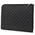 Black Louis Vuitton Damier Graphite Poche Documents Portfolio Clutch Bag - view 2