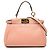 Borsa Fendi Micro Peekaboo in pelle rosa