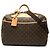 Bolso de viaje Louis Vuitton Monogram Alize 24 Heures Marrón Castaño