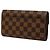 Cartera larga Louis Vuitton Damier Ebene Sarah Brown Castaño - vista 2