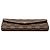 Cartera larga Louis Vuitton Damier Ebene Sarah Brown Castaño - vista 3