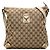 Borsa a tracolla Gucci GG Canvas Abbey D Ring bianca Bianco