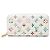 Cartera larga Louis Vuitton Monogram Garden Zippy Blanca Blanco