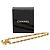 Collana con pendente Chanel CC placcata oro e strass D'oro - vista 7