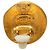Orecchini a clip rotondi placcati oro Chanel CC Gold D'oro - vista 3