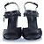 Chanel, back leather chain peep-toe slingback heels Black - view 5