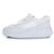 Chloé Chloe, sneakers platform nama in pelle con cuciture Bianco - vista 2