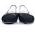 Chanel, sandali slingback in pelle nera Nero - vista 5