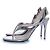 Alaïa Alaia, sandali infradito 90 in pelle specchiata Argento D'oro - vista 2