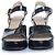 Valentino Garavani, sandali con platform Fawcette 100 Nero - vista 5
