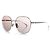 Fendi, gafas de sol espejadas oversized FF en rosa Dorado