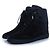 Louis Vuitton, sneakers wedge millenium in camoscio Nero