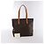 Borsa a tracolla Louis Vuitton Cabas Mezzo Monogram Canvas Brown M51151 Marrone - vista 14