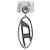 Orecchini Diesel Argentati in Metallo Argento