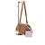 Autre Marque Tekel Bag in pelle camel con finiture dorate Cammello - vista 5