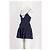 Autre Marque Abito corto ANCOSTI blu navy in cotone - vista 4