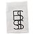 Autre Marque Toalla de baño de algodón monogramada Negro - vista 2