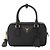 Prada Saffiano Triangle Logo Schultertasche Black NZV Schwarz