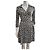 Diane Von Furstenberg Abito vintage a portafoglio DvF Jenna Nero Bianco