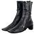 Botines de tacón kitten de punta cuadrada con hebilla deportiva Prada de los 2000