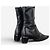 Botines de tacón kitten de punta cuadrada con hebilla deportiva Prada de los 2000 - vista 2