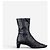 Botines de tacón kitten de punta cuadrada con hebilla deportiva Prada de los 2000 - vista 4