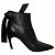 Christian Dior Black Leather Ties Heels Booties sz.39 Pre-Owned - view 2