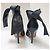 Christian Dior Black Leather Ties Heels Booties sz.39 Pre-Owned - view 4