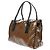 Céline Tote Celine Fold Over in vinile Marrone - vista 4