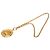 Collana con pendente a medaglione Rue Cambon Chanel placcata oro D'oro
